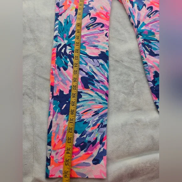 Lilly Pulitzer Women’s Pants Size 4 Multicolor Floral Print Stretch - Picture 9 of 9